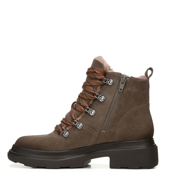 Naturalizer sz 9.5 Julian Shearling Hiker Booties hiking Waterproof boots - Picture 3 of 10